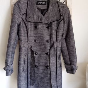 Guess Lined Dress Coat size Large